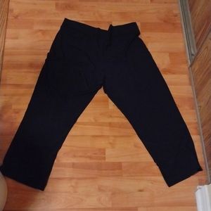 Black XXL Capris Pants